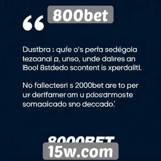 Depoimentos de usuários sobre a experiência na 800bet